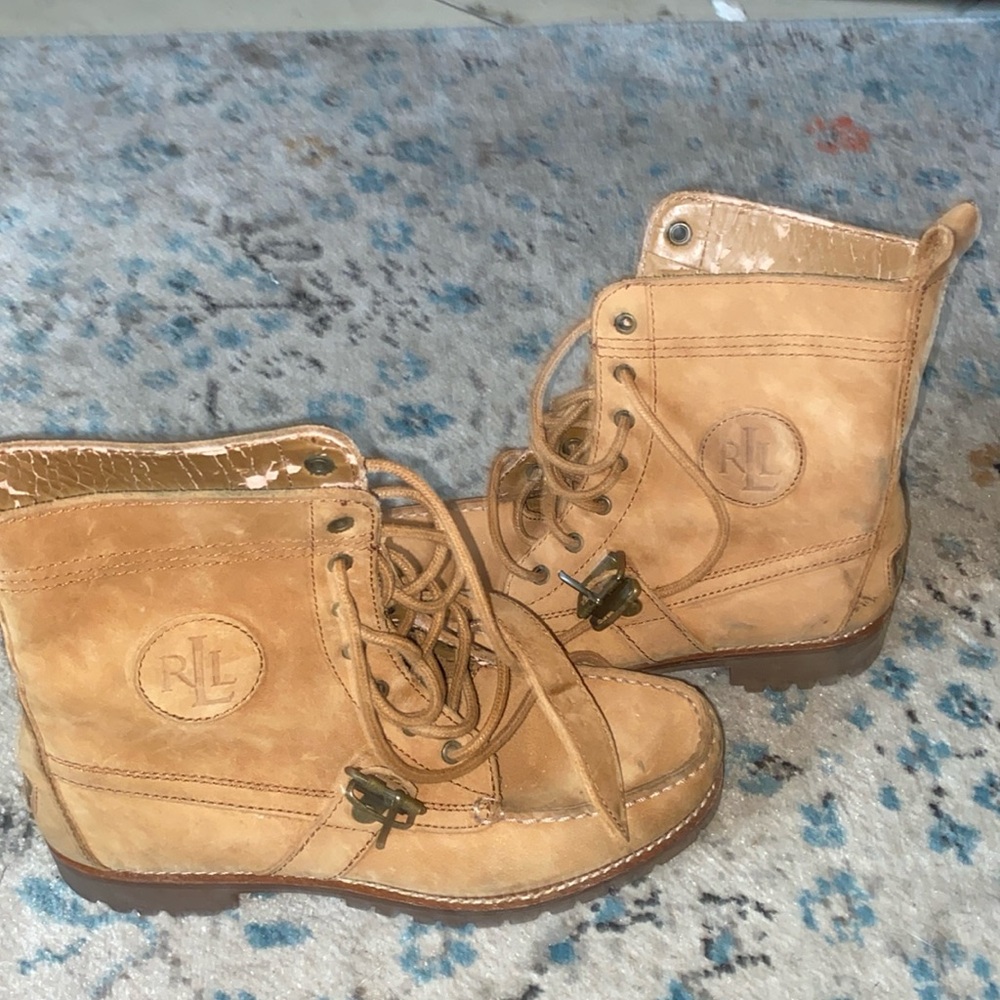 Lauren Ralph Lauren Zera Tan Boots Womens 6 B